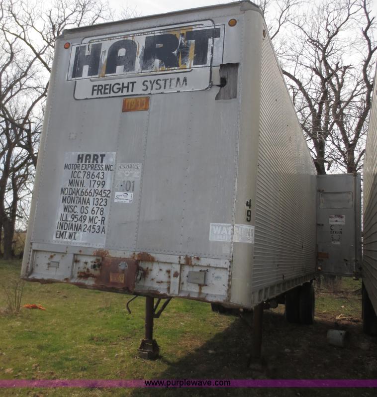 image for item F6631 1969 Fruehauf 27' storage trailer