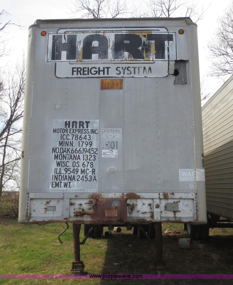 image for item F6631 1969 Fruehauf 27' storage trailer