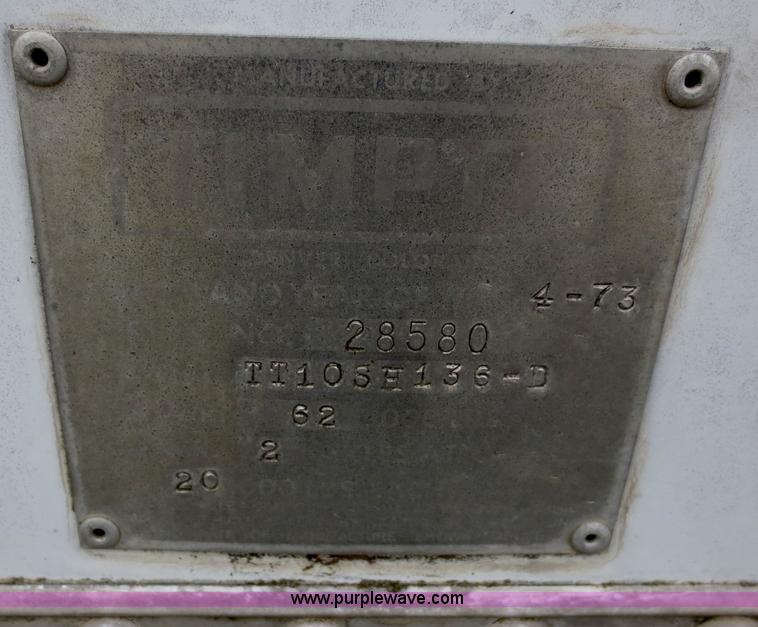 image for item F6633 1973 Timpte 42' storage trailer