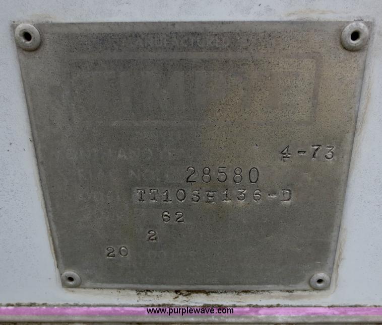 image for item F6633 1973 Timpte 42' storage trailer