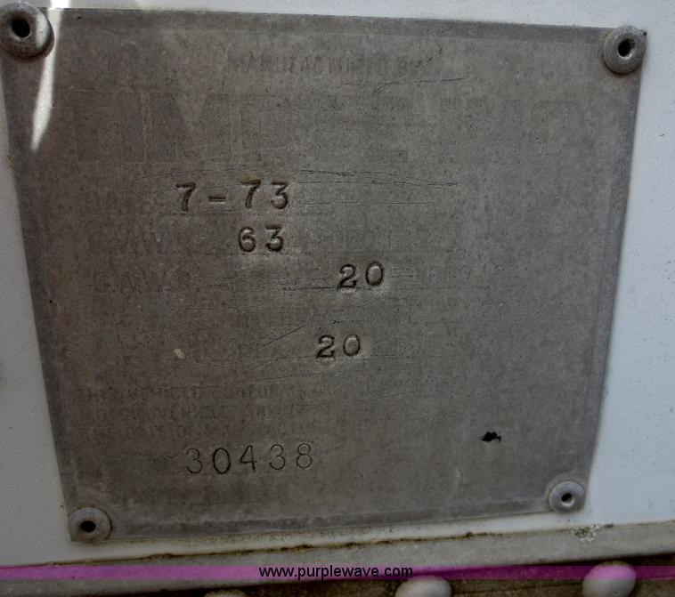 image for item F6635 1973 Timpte 42' storage trailer