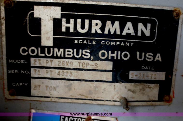 image for item F6640 Thurman platform scale