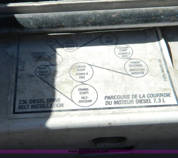 image for item G7786 1995 Ford F350 XL Crew Cab flatbed pickup truck