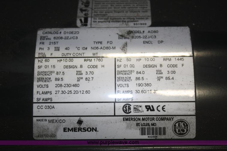 image for item V9598 (10) US Motors electric motors