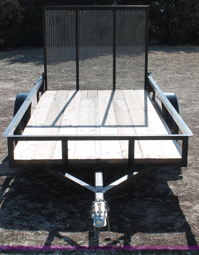 image for item W9378 2013 shop built 10' x 5' utility trailer