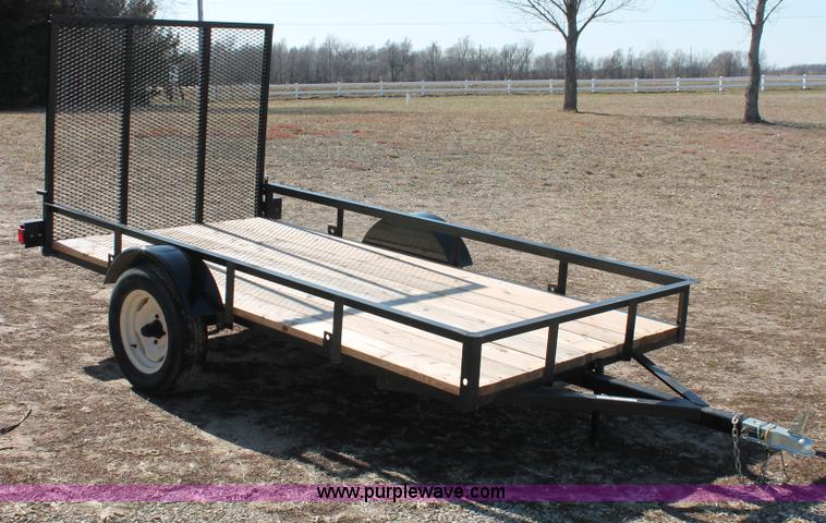 image for item W9378 2013 shop built 10' x 5' utility trailer
