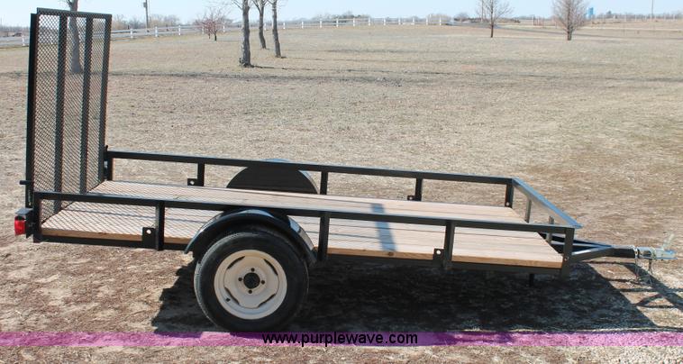 image for item W9378 2013 shop built 10' x 5' utility trailer