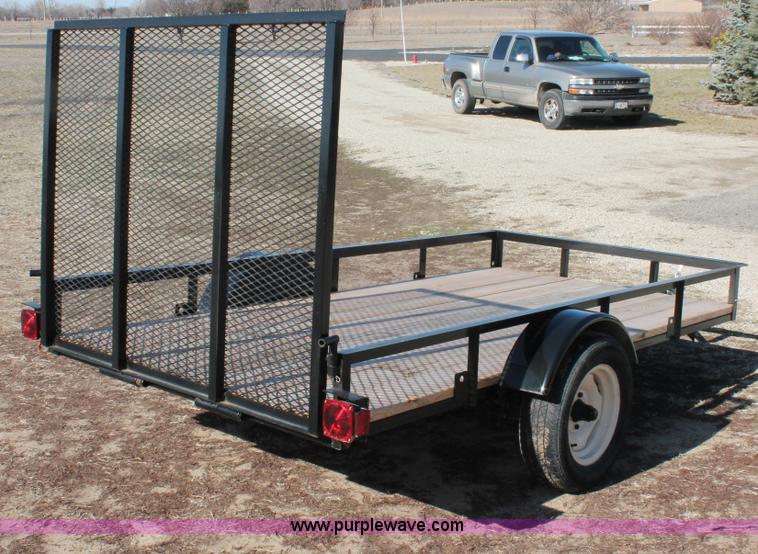 image for item W9378 2013 shop built 10' x 5' utility trailer