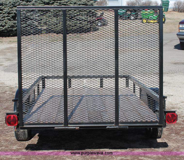 image for item W9378 2013 shop built 10' x 5' utility trailer