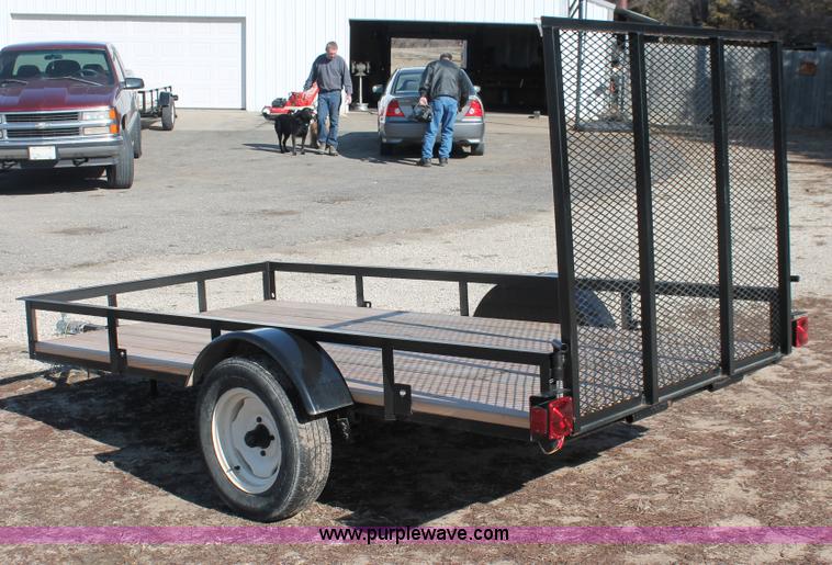 image for item W9378 2013 shop built 10' x 5' utility trailer