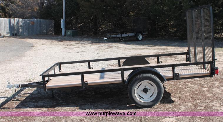 image for item W9378 2013 shop built 10' x 5' utility trailer