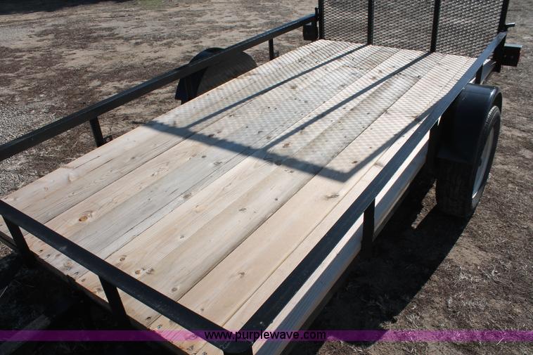 image for item W9378 2013 shop built 10' x 5' utility trailer