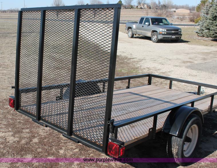 image for item W9378 2013 shop built 10' x 5' utility trailer