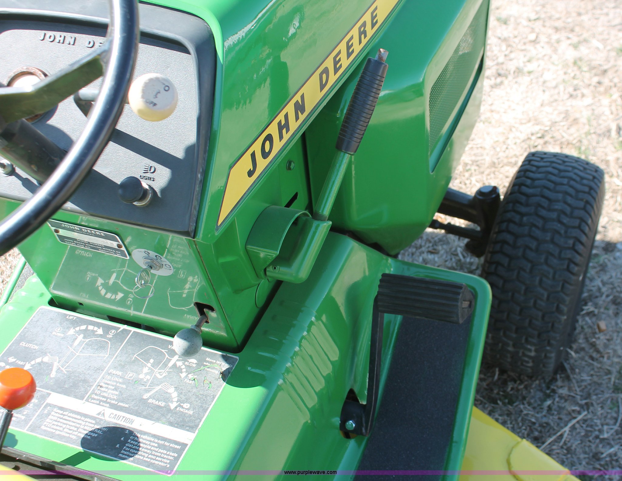 John Deere 210 lawn mower in Abilene, KS Item W9382 sold Purple Wave