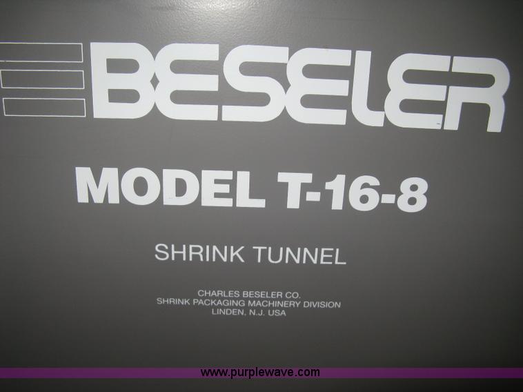 image for item AG9519 Beseler T-16-8 shrink wrap tunnel