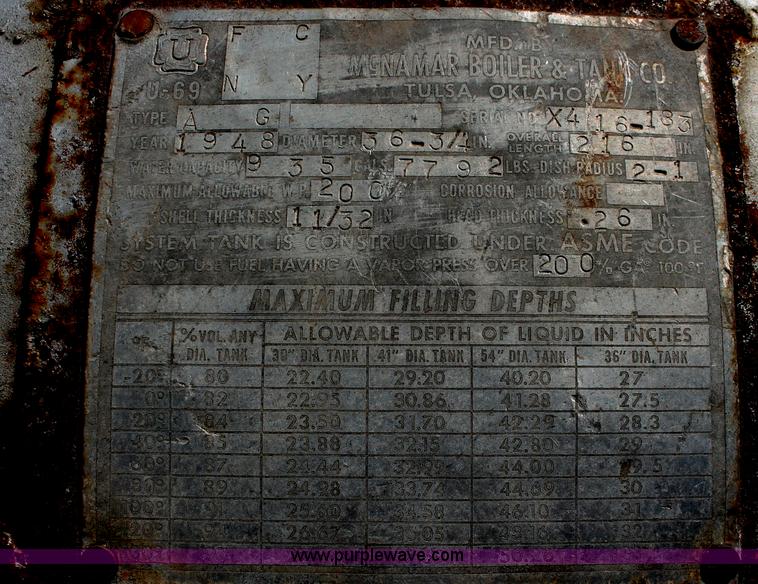 image for item E2965 (2) 1,000 gallon propane tanks