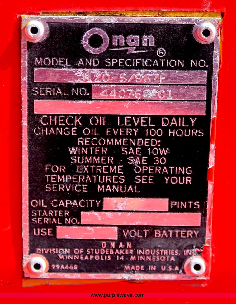 image for item E2976 Hol-Gar generator set