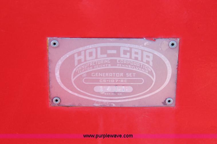 image for item E2976 Hol-Gar generator set