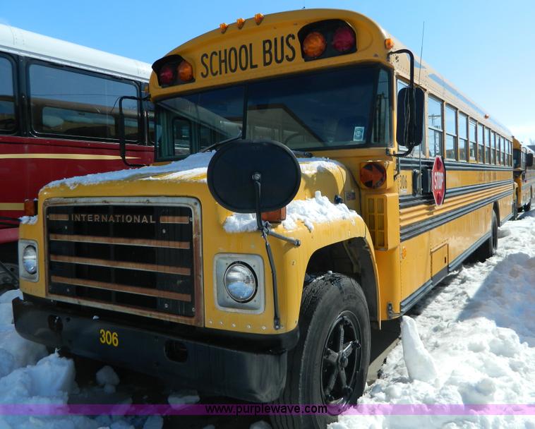 image for item W9217 1985 International Blue Bird bus