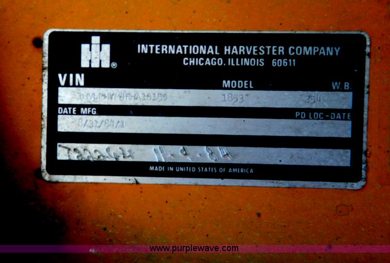 image for item W9217 1985 International Blue Bird bus