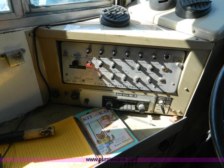 image for item W9217 1985 International Blue Bird bus