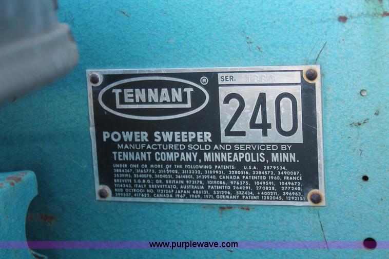 image for item W9270 1973 Tennant 240 sweeper
