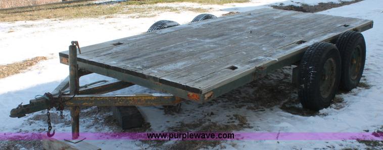 image for item W9271 1994 shop built tandem axle trailer