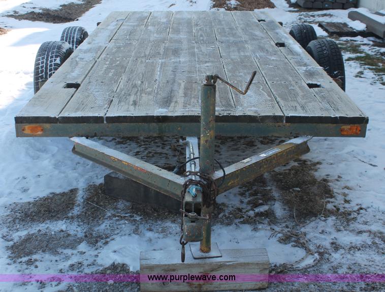 image for item W9271 1994 shop built tandem axle trailer