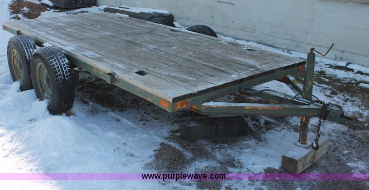 image for item W9271 1994 shop built tandem axle trailer