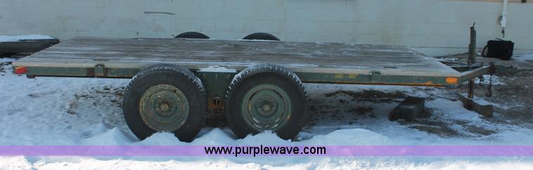 image for item W9271 1994 shop built tandem axle trailer