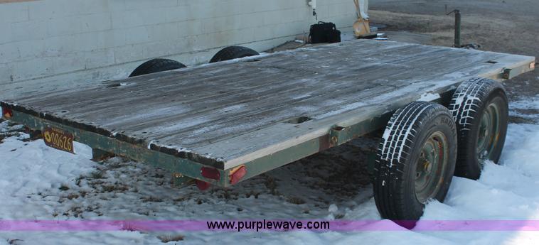 image for item W9271 1994 shop built tandem axle trailer