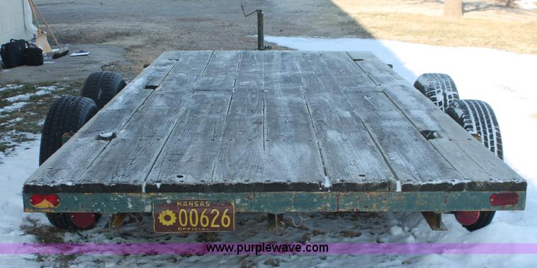 image for item W9271 1994 shop built tandem axle trailer
