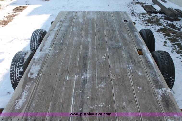 image for item W9271 1994 shop built tandem axle trailer