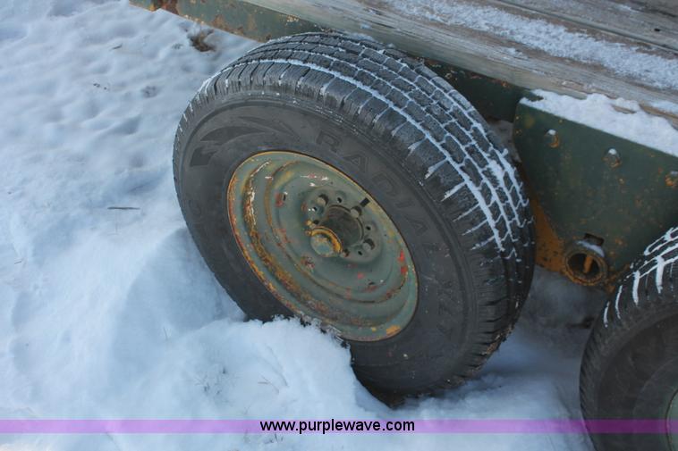 image for item W9271 1994 shop built tandem axle trailer