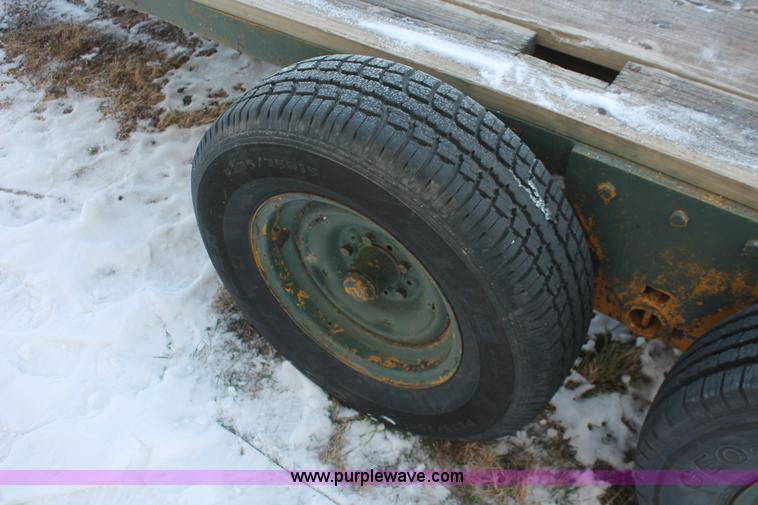 image for item W9271 1994 shop built tandem axle trailer