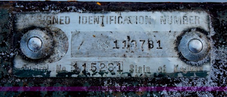 image for item W9271 1994 shop built tandem axle trailer