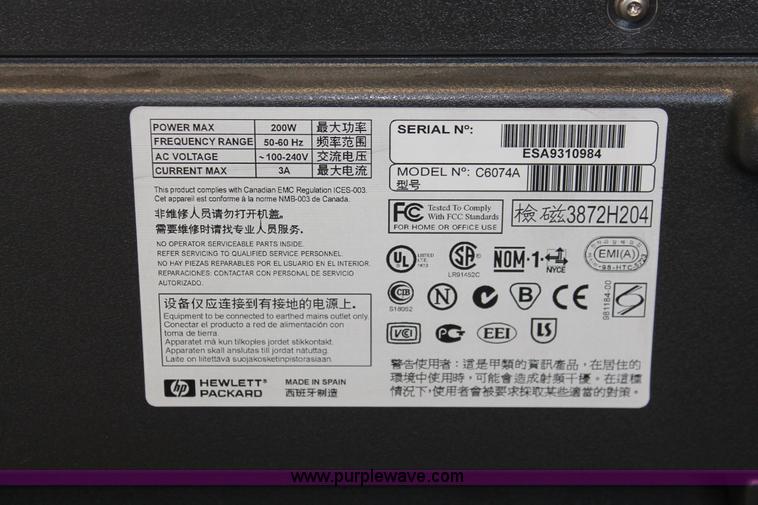 image for item W9351 HP Designjet 1050C large format printer