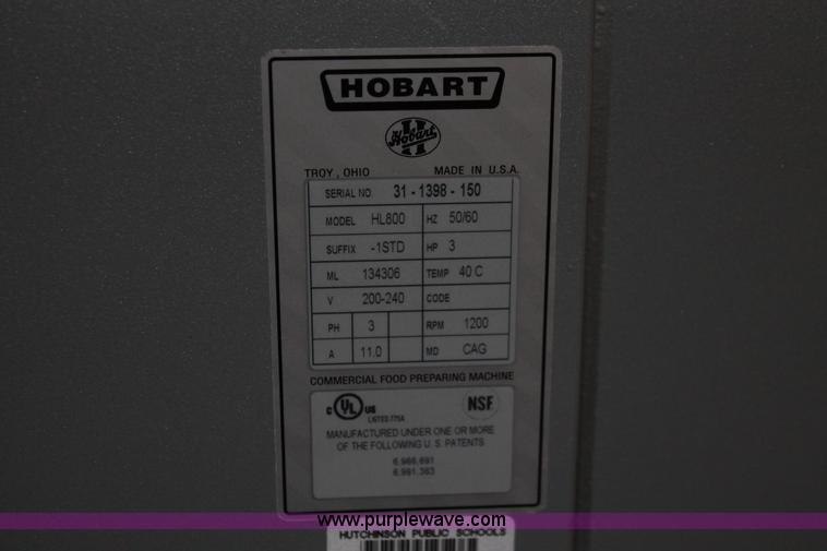 image for item W9438 Hobart HLB00 mixer