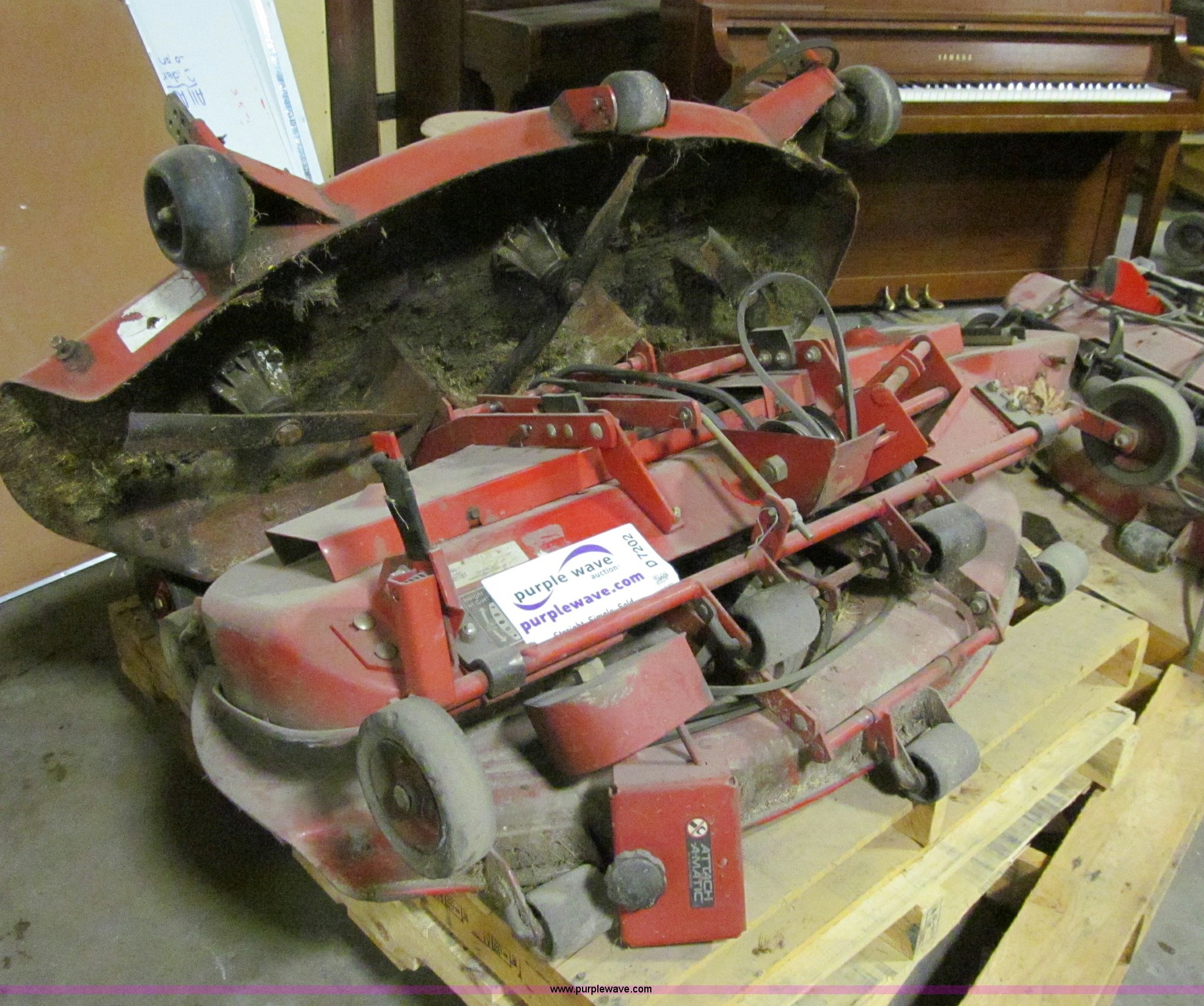 (3) Toro 48" mower decks in Des Moines, IA Item D7202 sold Purple Wave