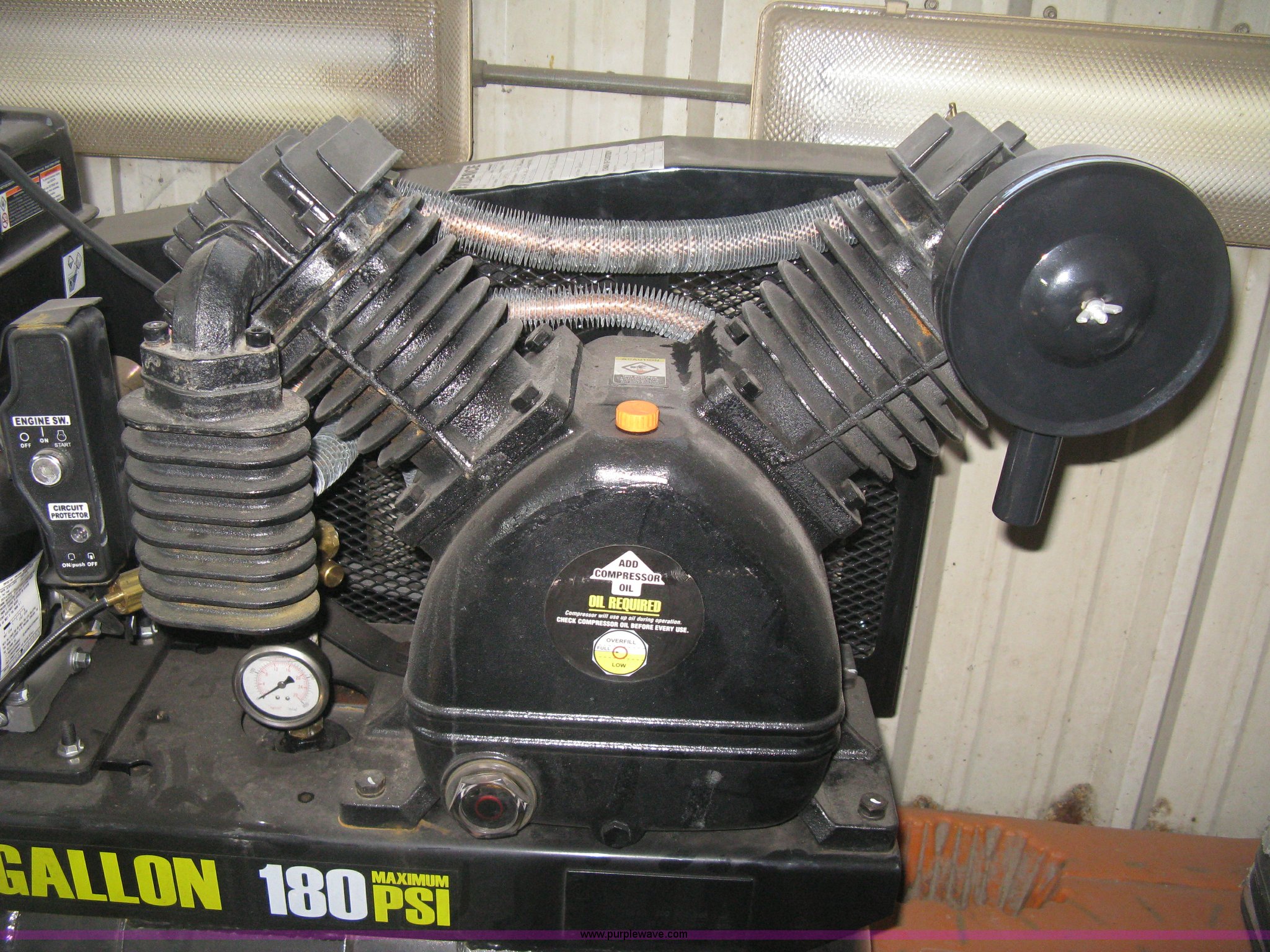 Central Pneumatic air compressor in Wichita, KS Item E3122 sold Purple Wave