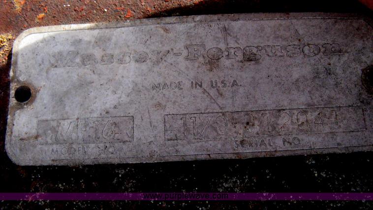 image for item AG9514 Massey-Ferguson 16 three point scraper blade