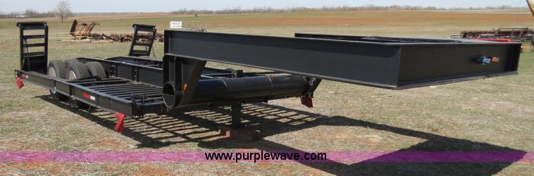 image for item B4665 Shop built expandable combine/sprayer trailer