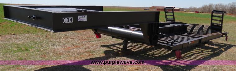 image for item B4665 Shop built expandable combine/sprayer trailer