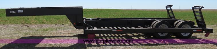image for item B4665 Shop built expandable combine/sprayer trailer