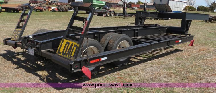 image for item B4665 Shop built expandable combine/sprayer trailer
