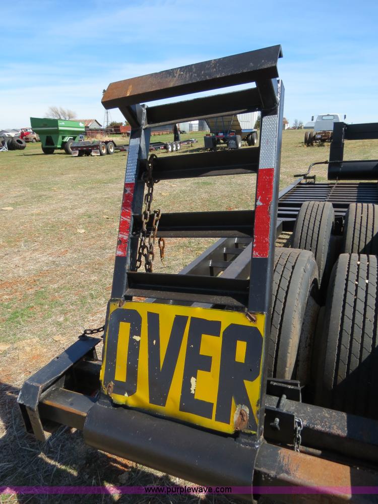 image for item B4665 Shop built expandable combine/sprayer trailer