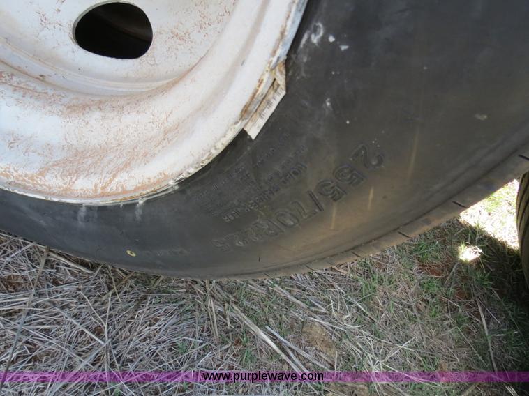 image for item B4665 Shop built expandable combine/sprayer trailer