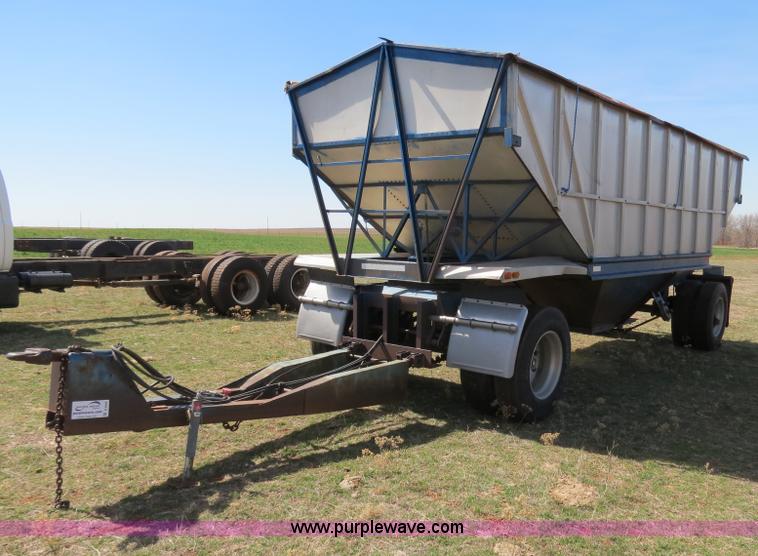 image for item B4668 Shop built grain hopper pup trailer