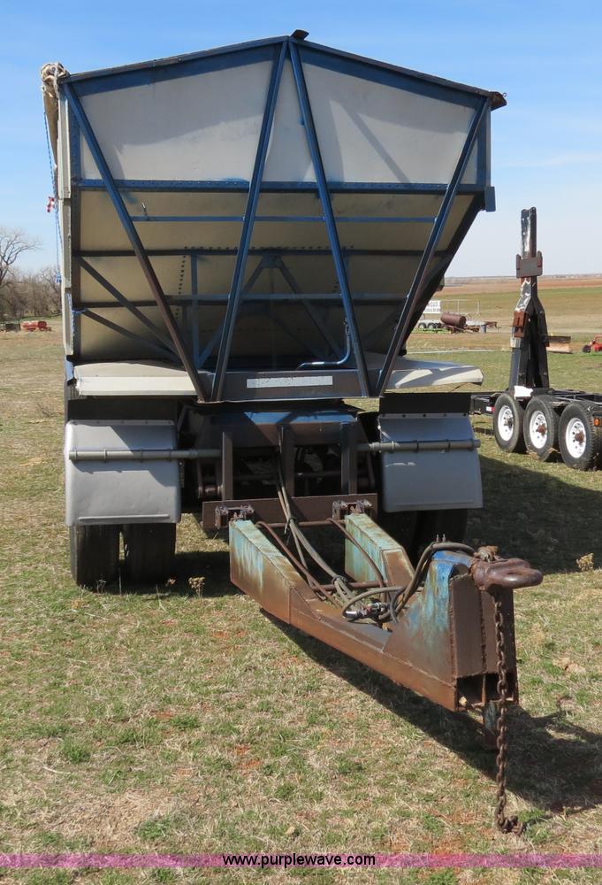 image for item B4668 Shop built grain hopper pup trailer