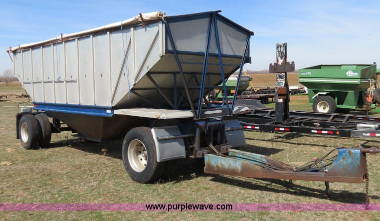 image for item B4668 Shop built grain hopper pup trailer
